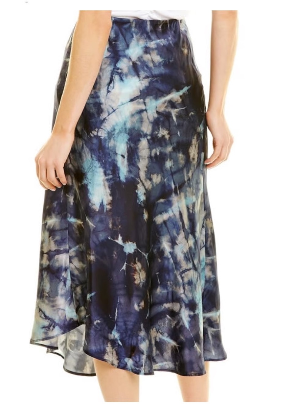 Johnny Was Workshop Silk Midi Skirt